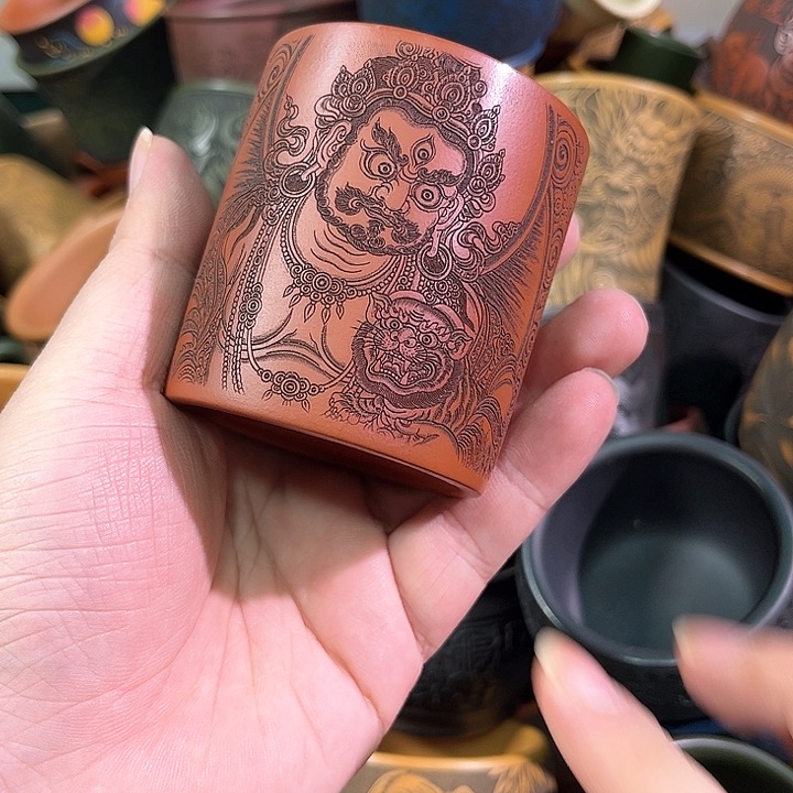 茶杯紫砂全手工紫砂主任杯