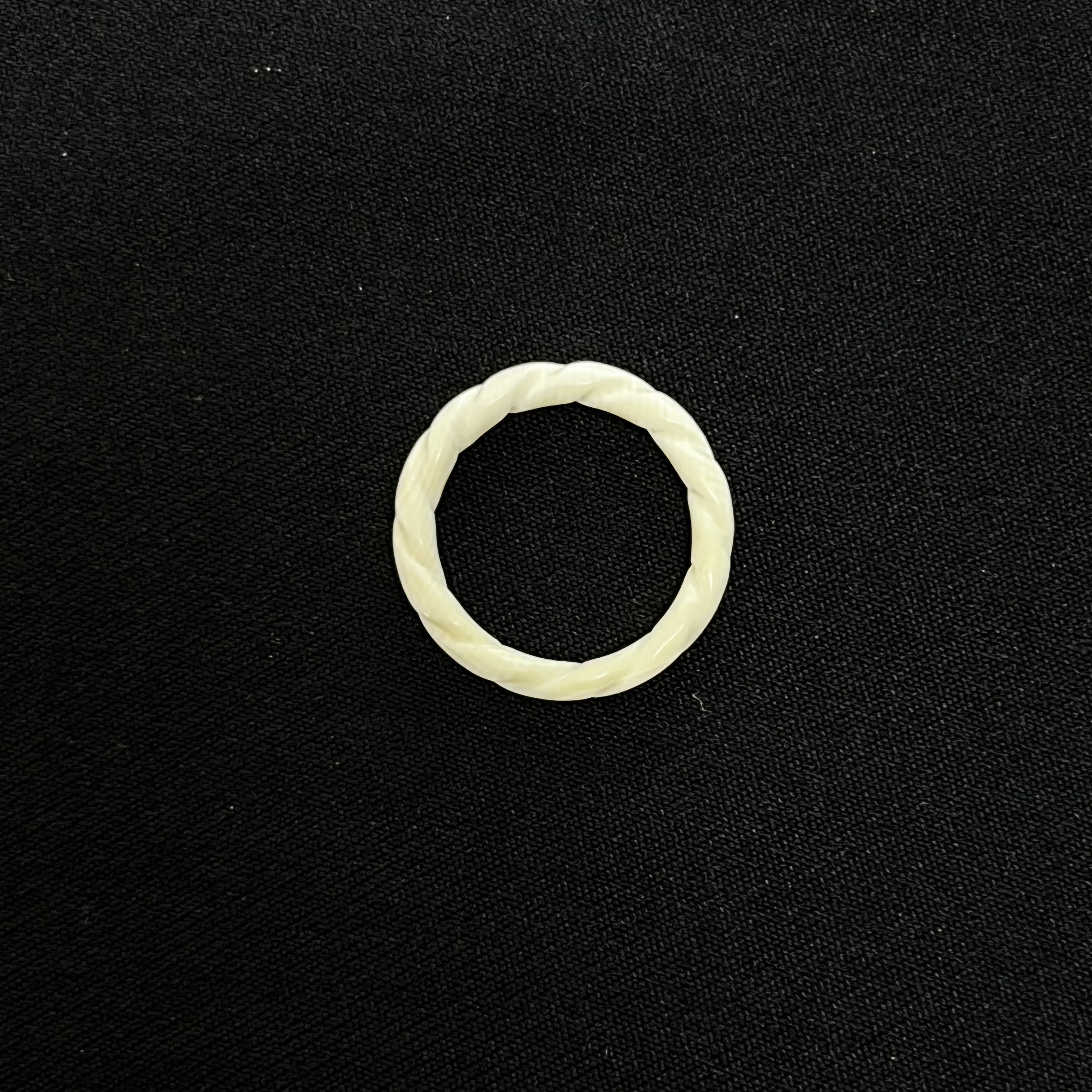 PY117 麻花戒指 只做天然猛犸牙