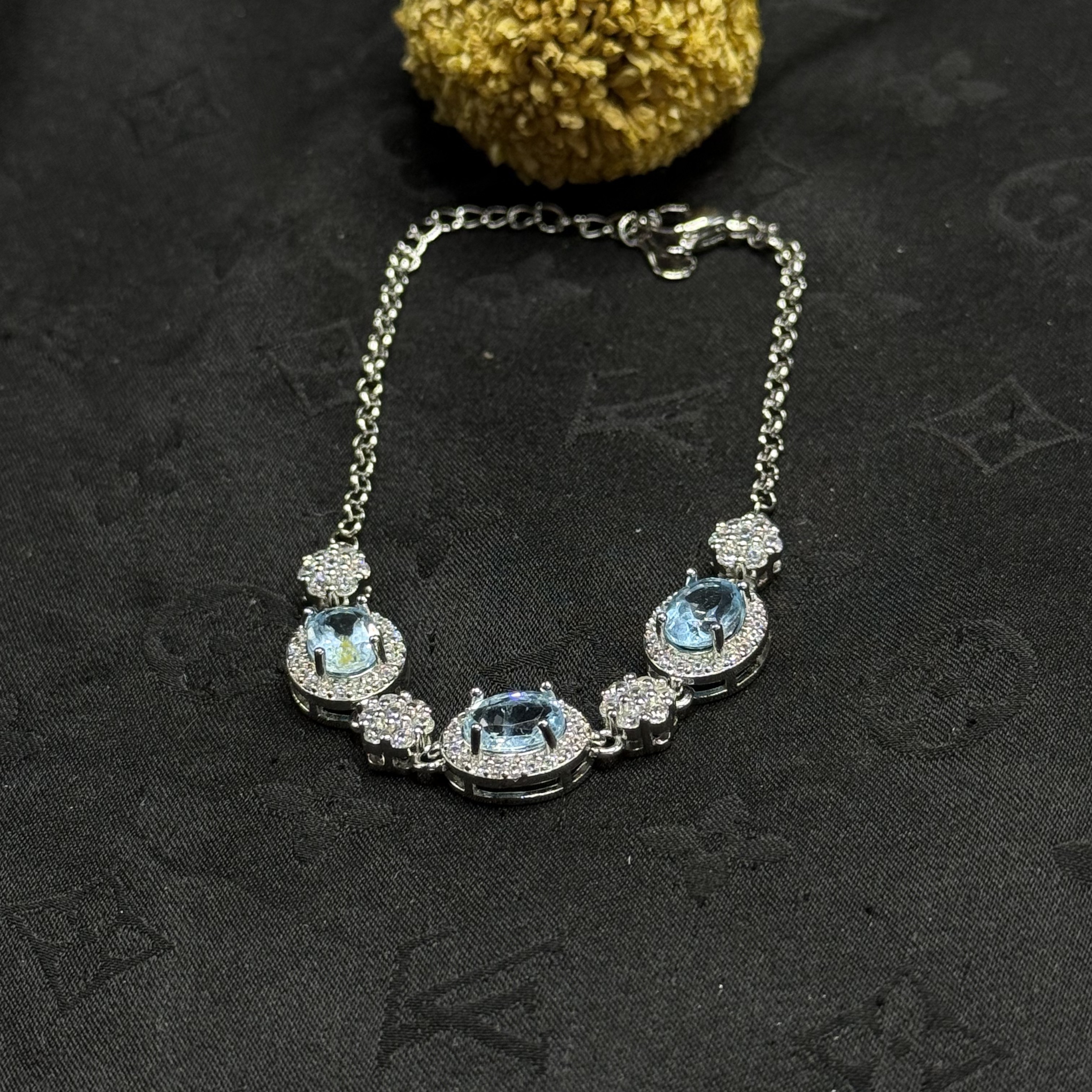 【合缘】天然精美托帕石手链 9510