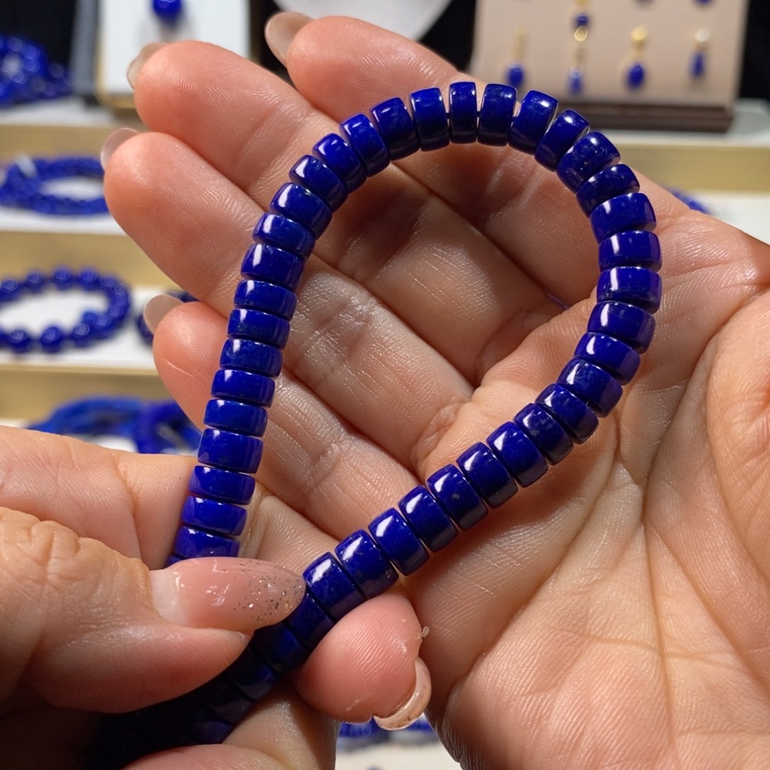 秋***秋青金石未镶嵌手串8m药片15手围