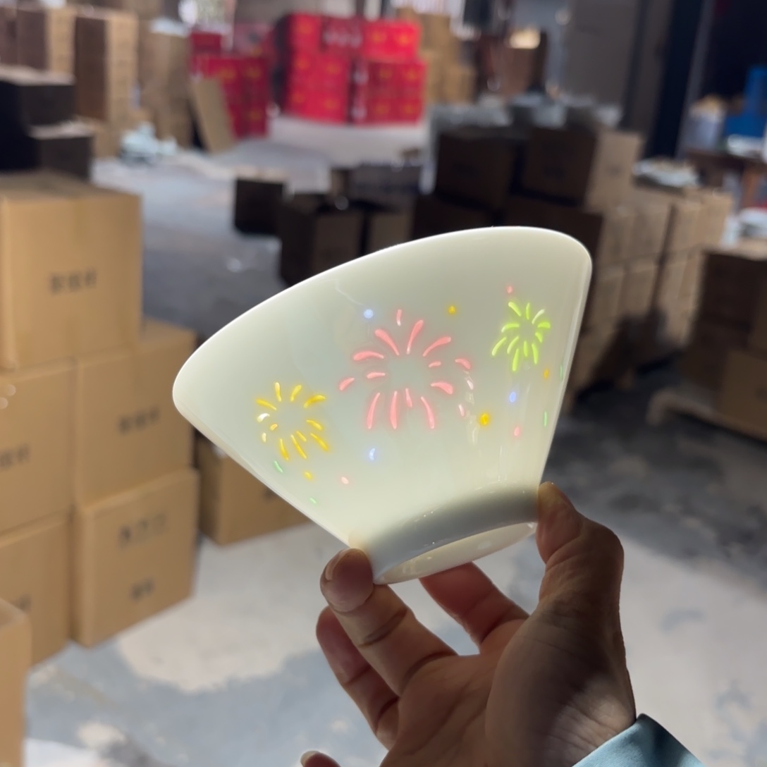 玉瓷景德镇陶瓷两只微瑕