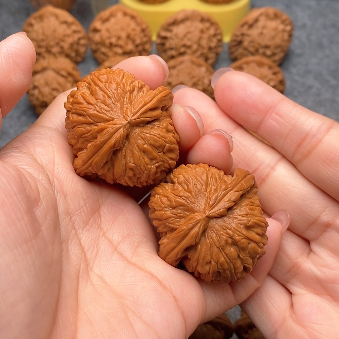 文玩核桃把件精品闷球白41全品肚41