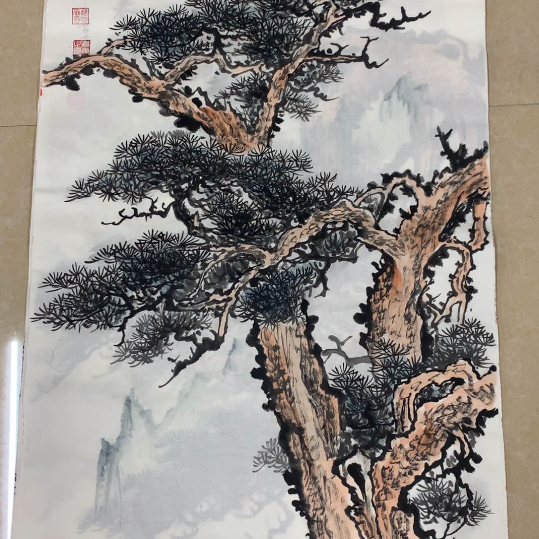 国画春节福利作品六尺三开