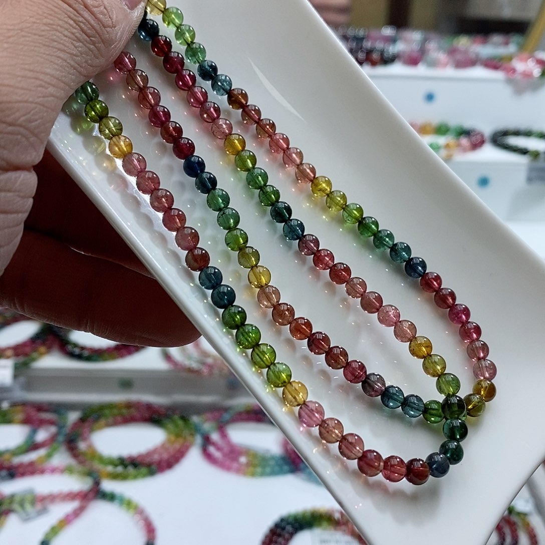 碧玺碧玺未镶嵌手链