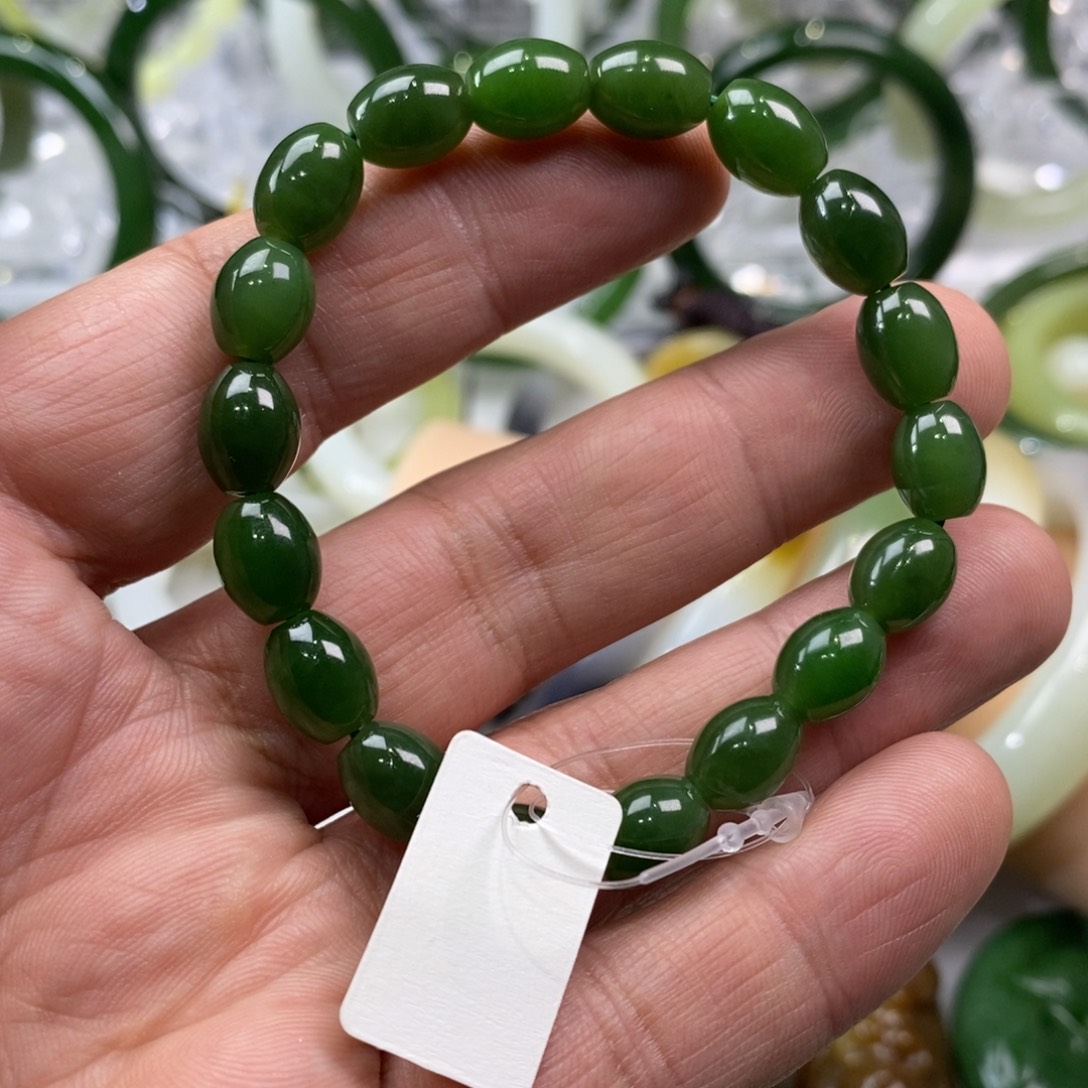 和田玉未镶嵌手链