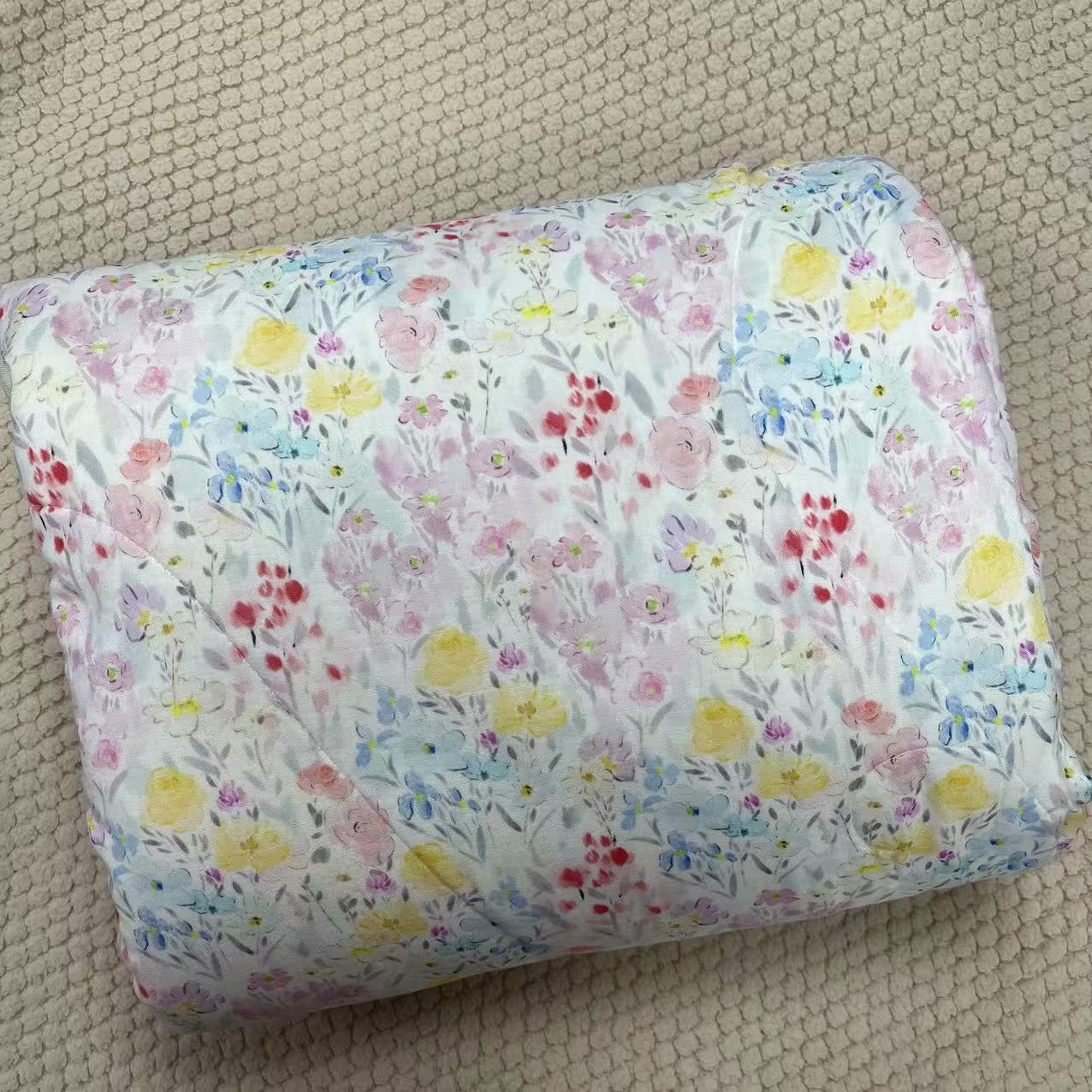 【绒兰】150*200cm竹纤维双层纱夏凉被87号花开绚丽