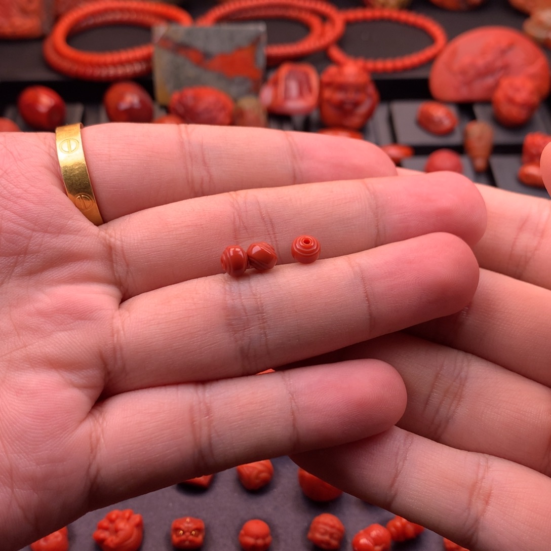 南红玛瑙未镶嵌南红川料原矿精工线束6mm+