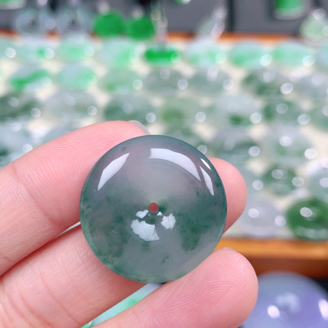 颈饰未镶嵌翡翠天然缅甸翡翠a货24.7-5.3