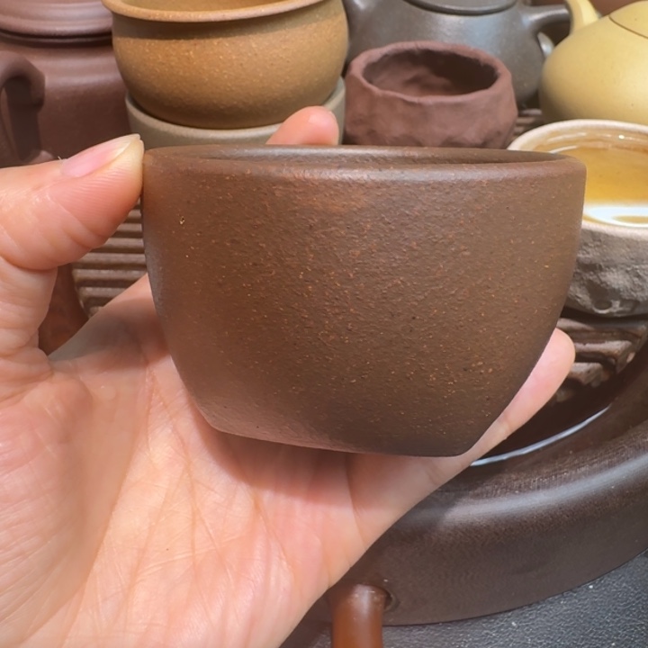 茶案紫砂红将坡柴烧120cc