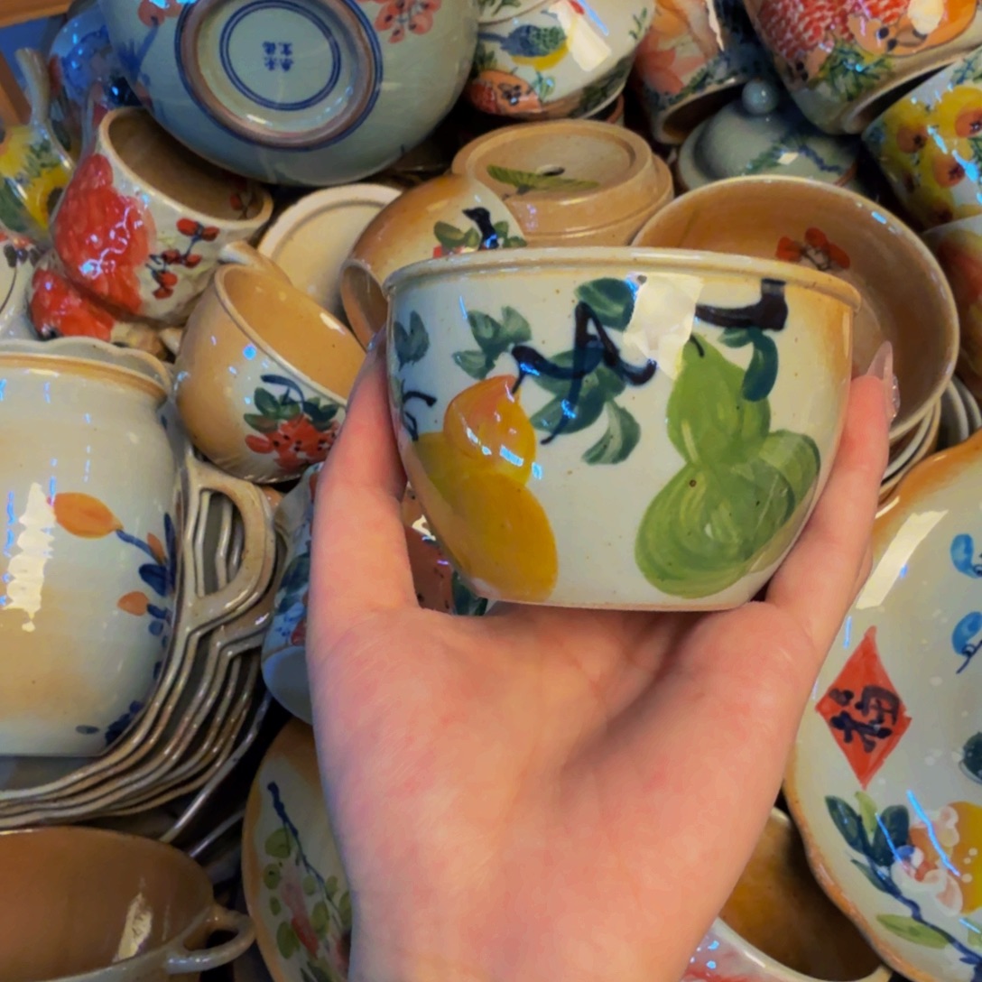 瓷片景德镇陶瓷手工手绘