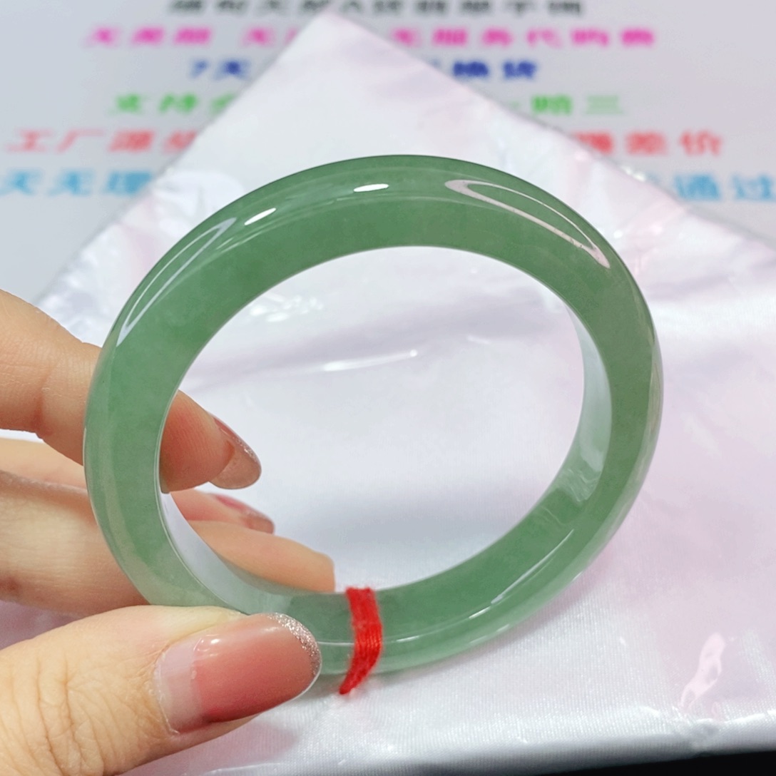 未镶嵌手镯翡翠54.3圈糯冰