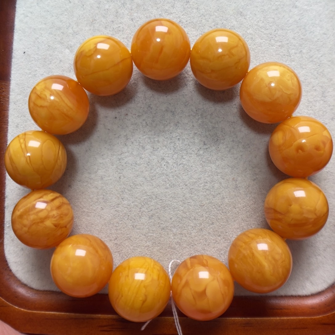 蜜蜡未镶嵌手串蜜蜡