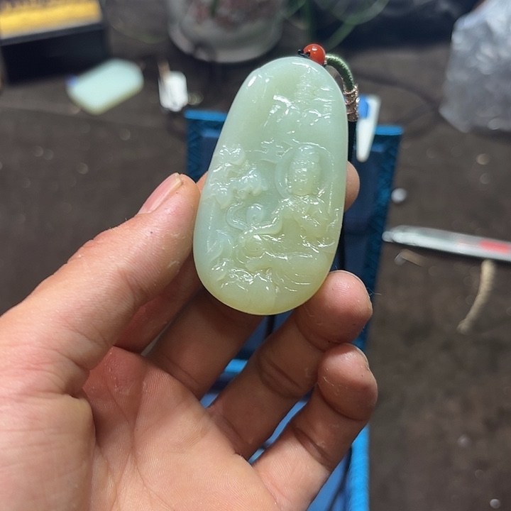未镶嵌和田玉车挂