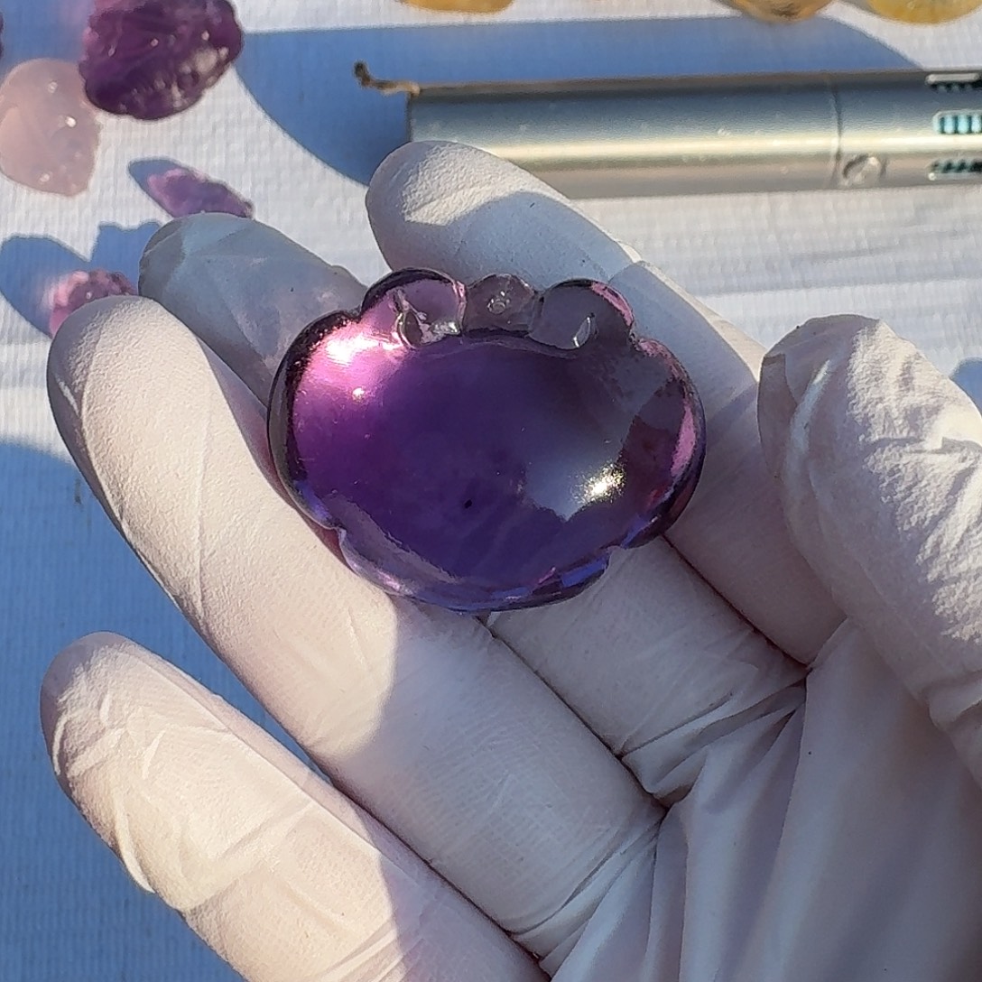 一***花颈饰紫晶银S925镶嵌