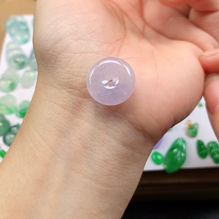 翡翠吊坠(不含链)未镶嵌平安扣