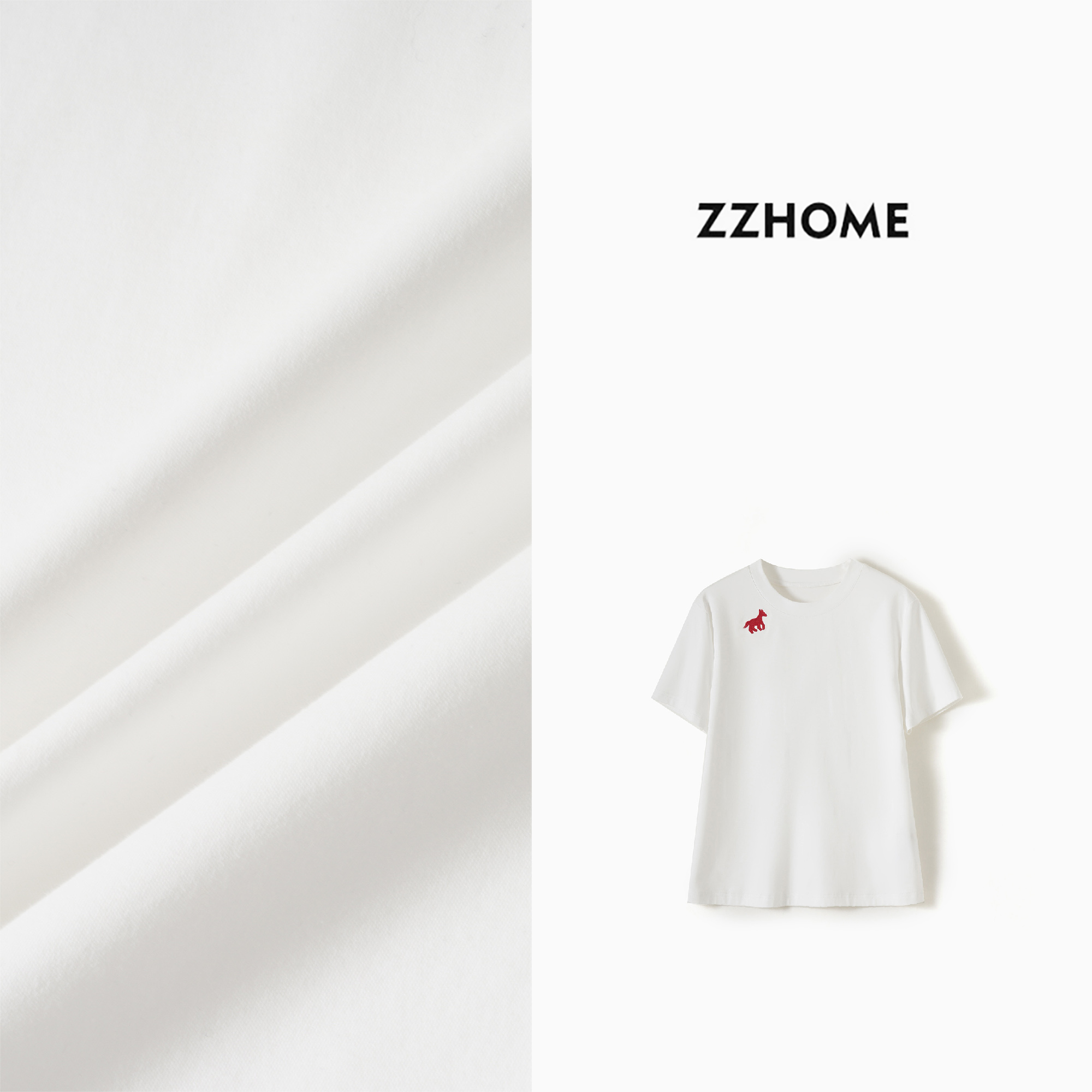 ZOZO HOME | 可持续时髦小马夏季新款休闲时尚短袖棉Tq173598p
