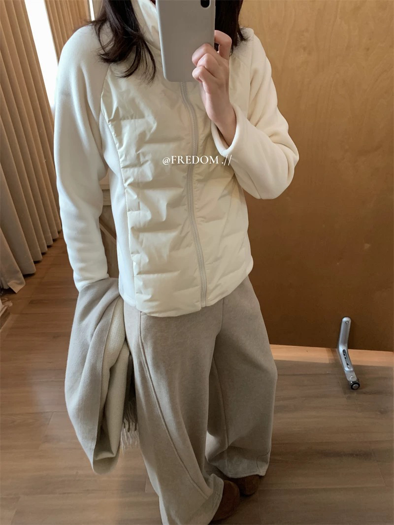 灰灰呀！保暖小蛮腰 韩代复古设计感简约宽松轻薄石墨烯恒温羽绒服