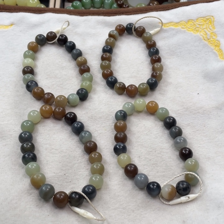 和田玉未镶嵌手链新疆且末料青花娄兰卡10柔光多样性拍一发一