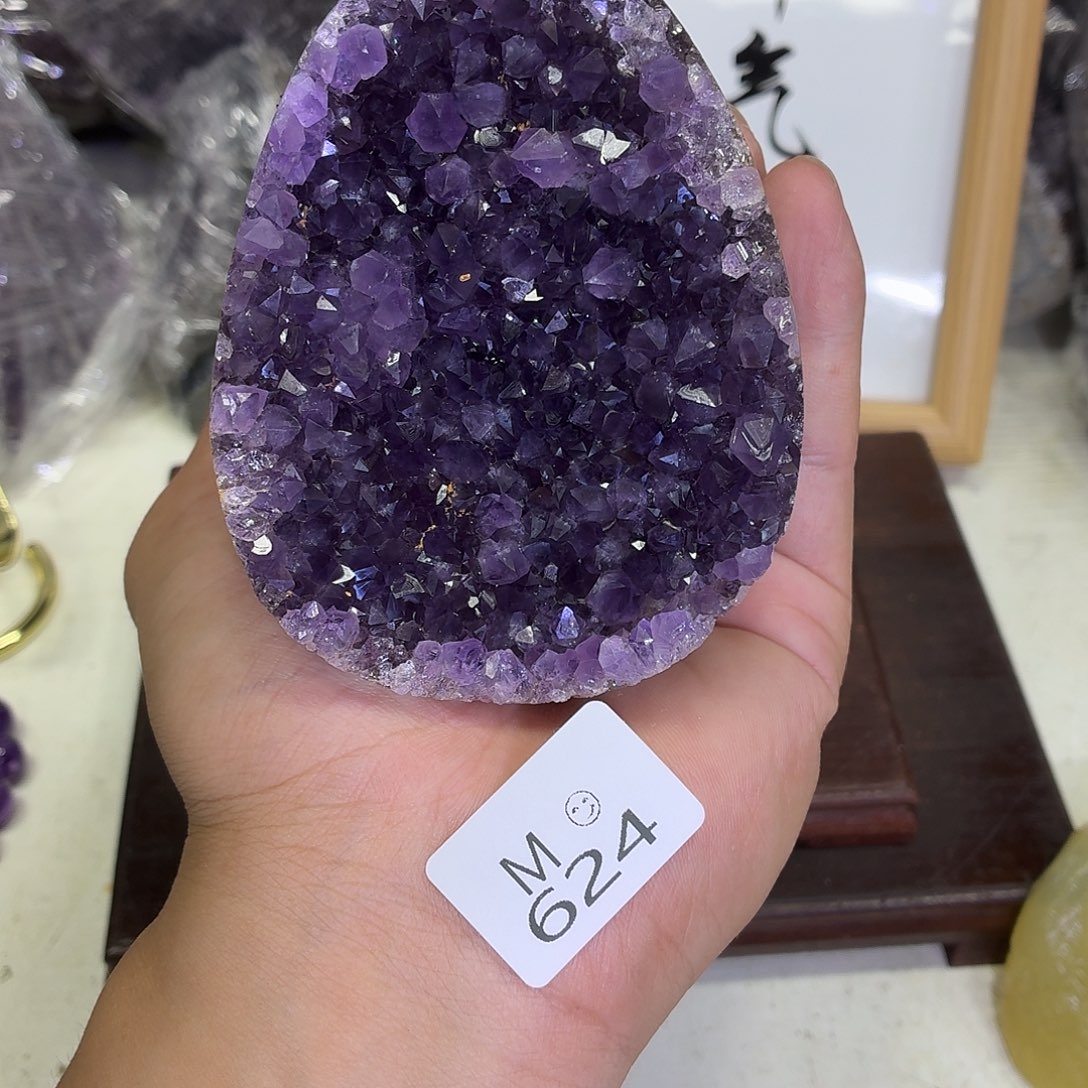 未镶嵌摆件紫晶水晶