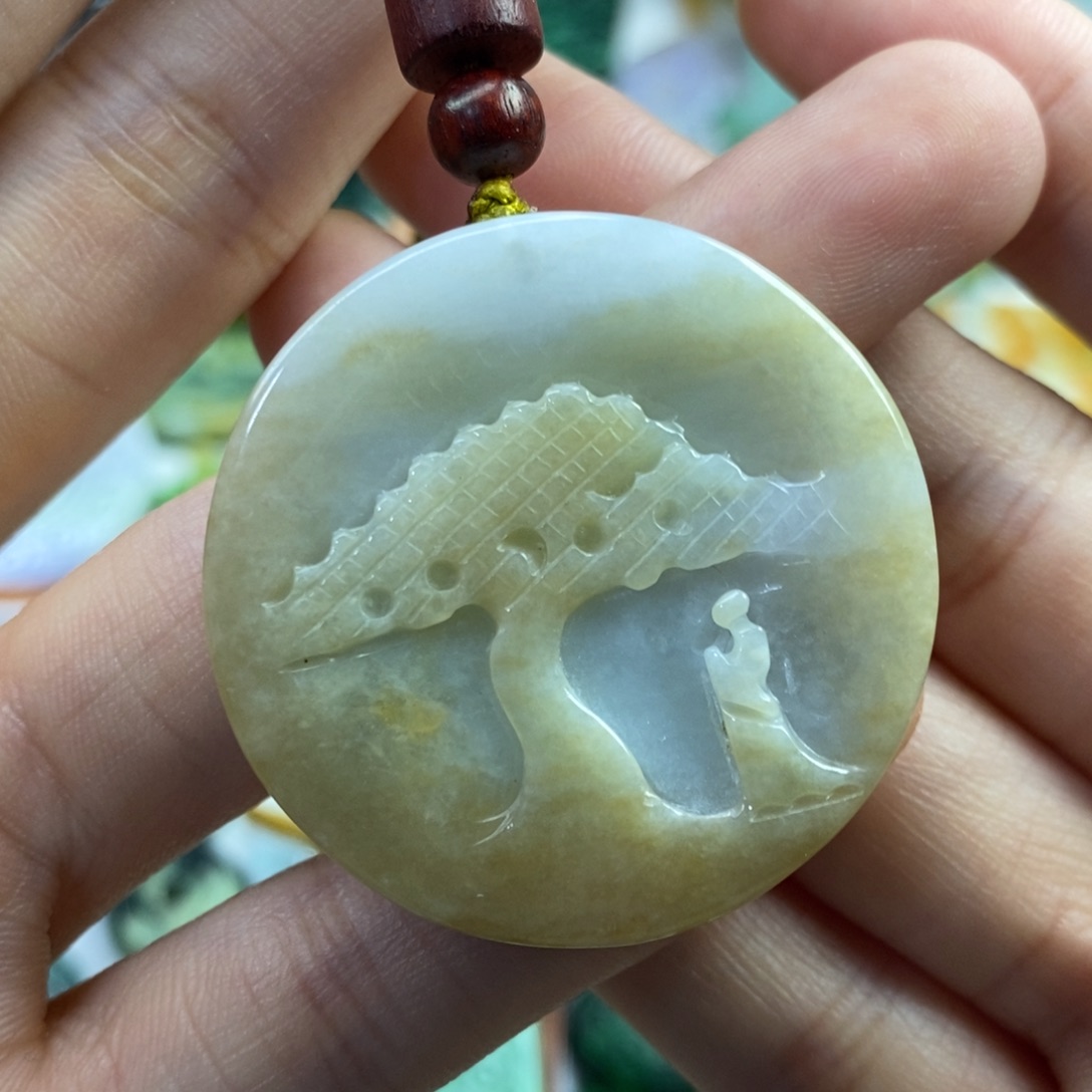 翡翠未镶嵌颈饰吊坠