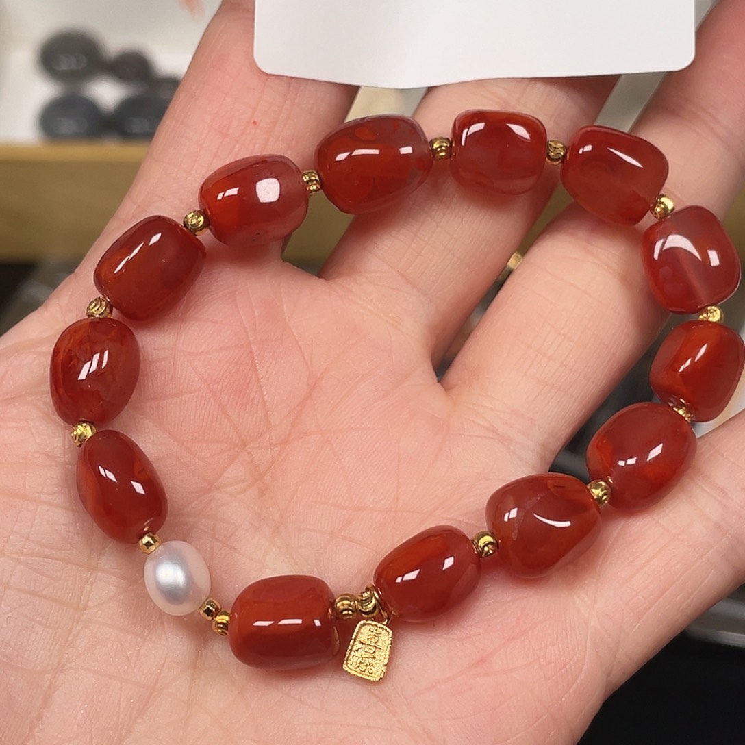 南红玛瑙珠宝半成品未镶嵌C101