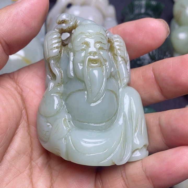 和田玉颈饰未镶嵌朱*江