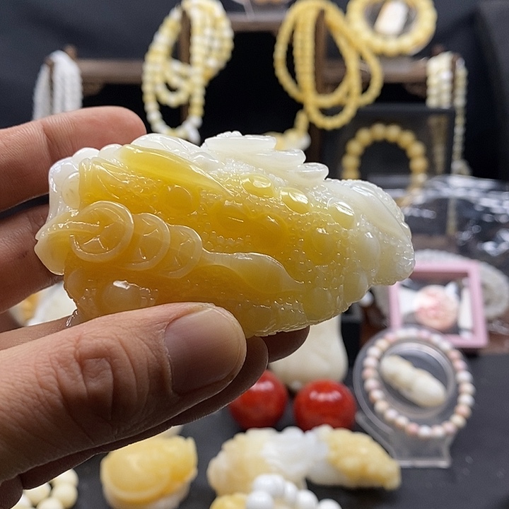华***天手串/手链贝壳金蟾桌摆