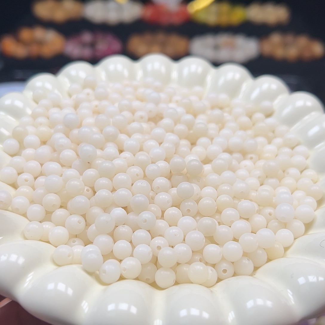 手串菩提根/象牙果卡6白圆108颗