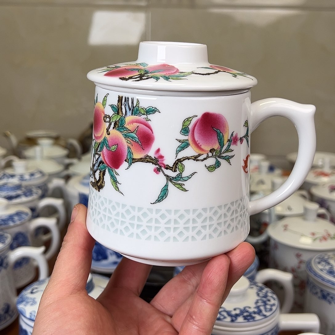 景德镇高温陶瓷办公杯