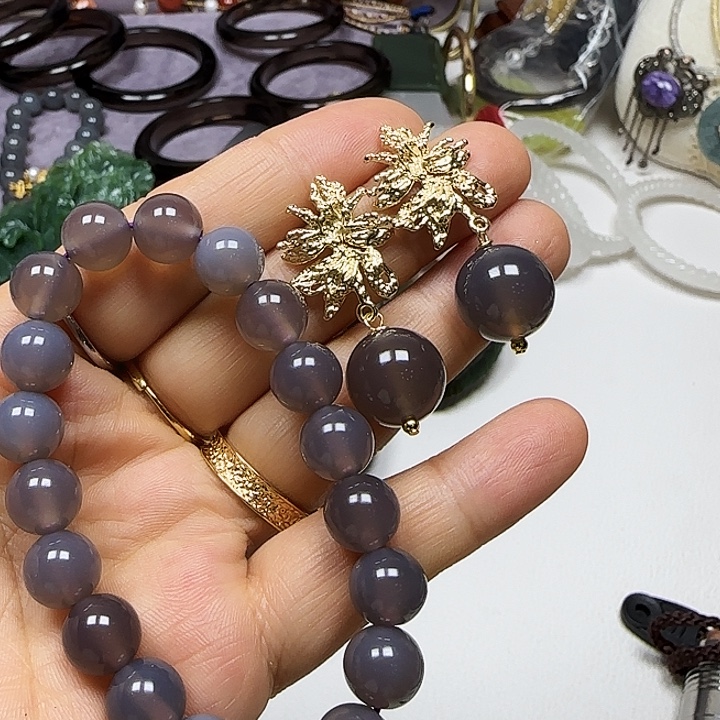 玛瑙/玉髓未镶嵌手链套装