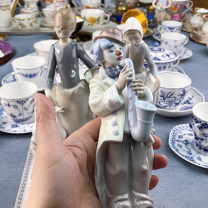 中古欧瓷瓷器小房子