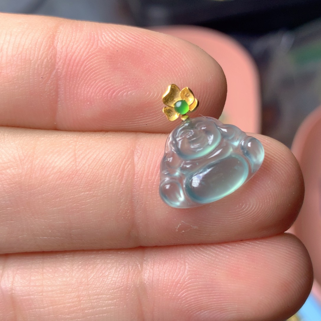 【闪购商品】翡翠18K金镶嵌颈饰翡翠