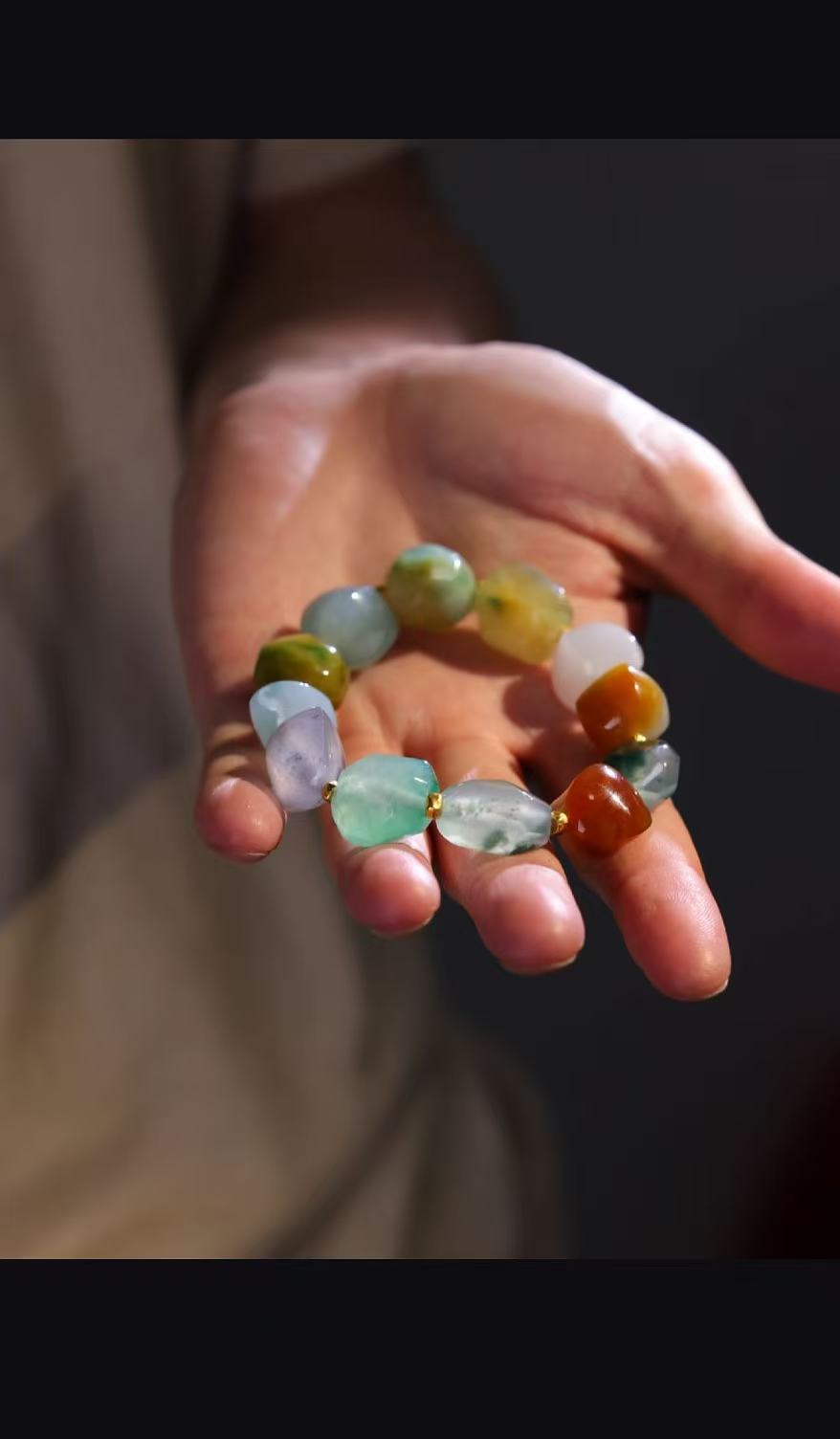 非金属仿水晶手链 手