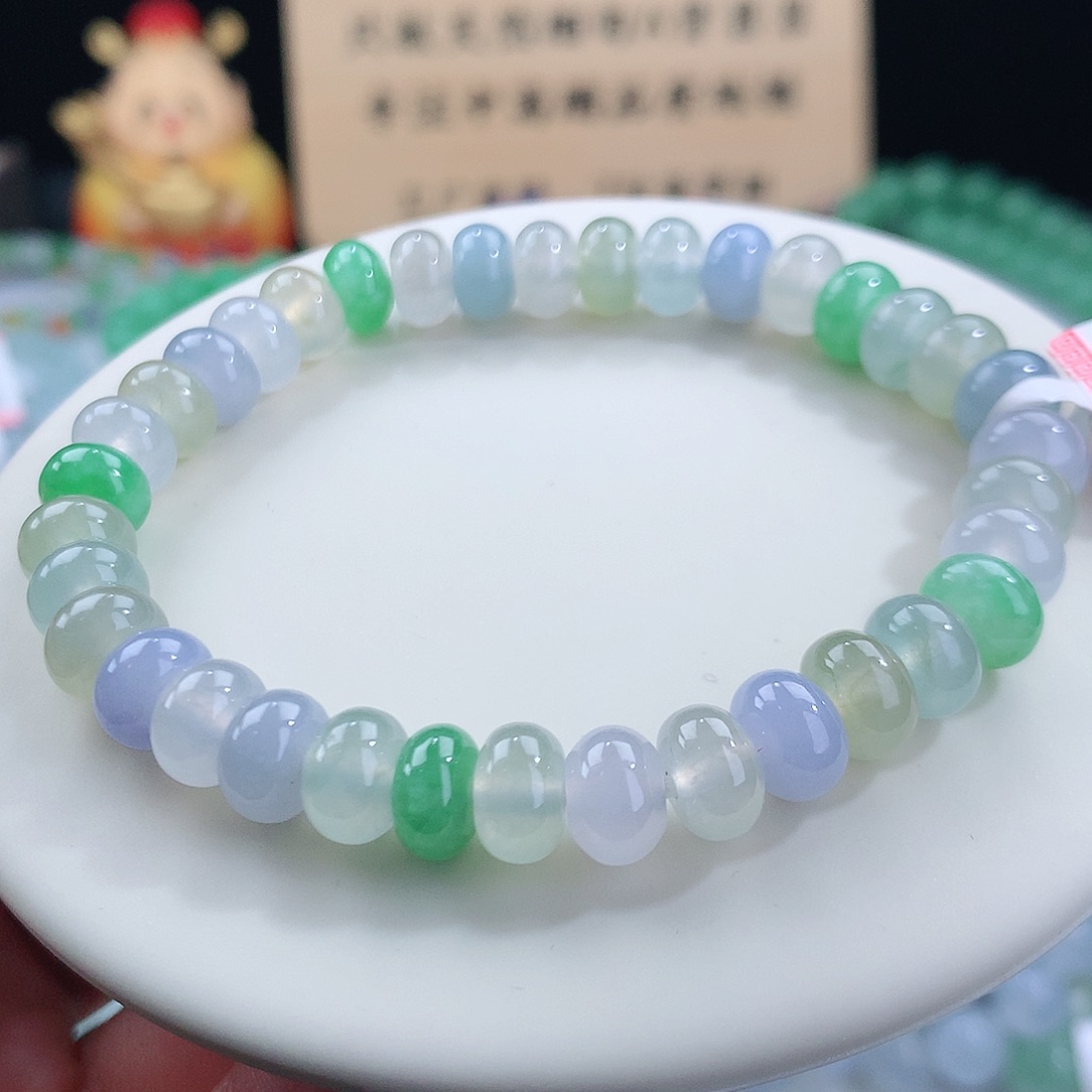 翡翠手链未镶嵌卡8