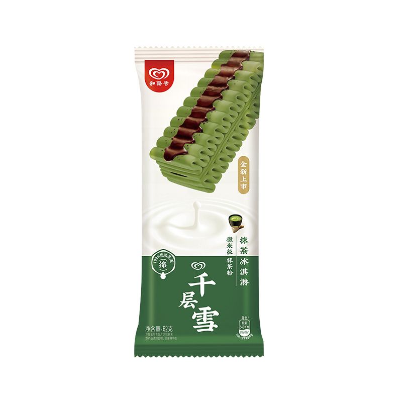 千层雪 棒抹茶口味冰淇淋 62g/支