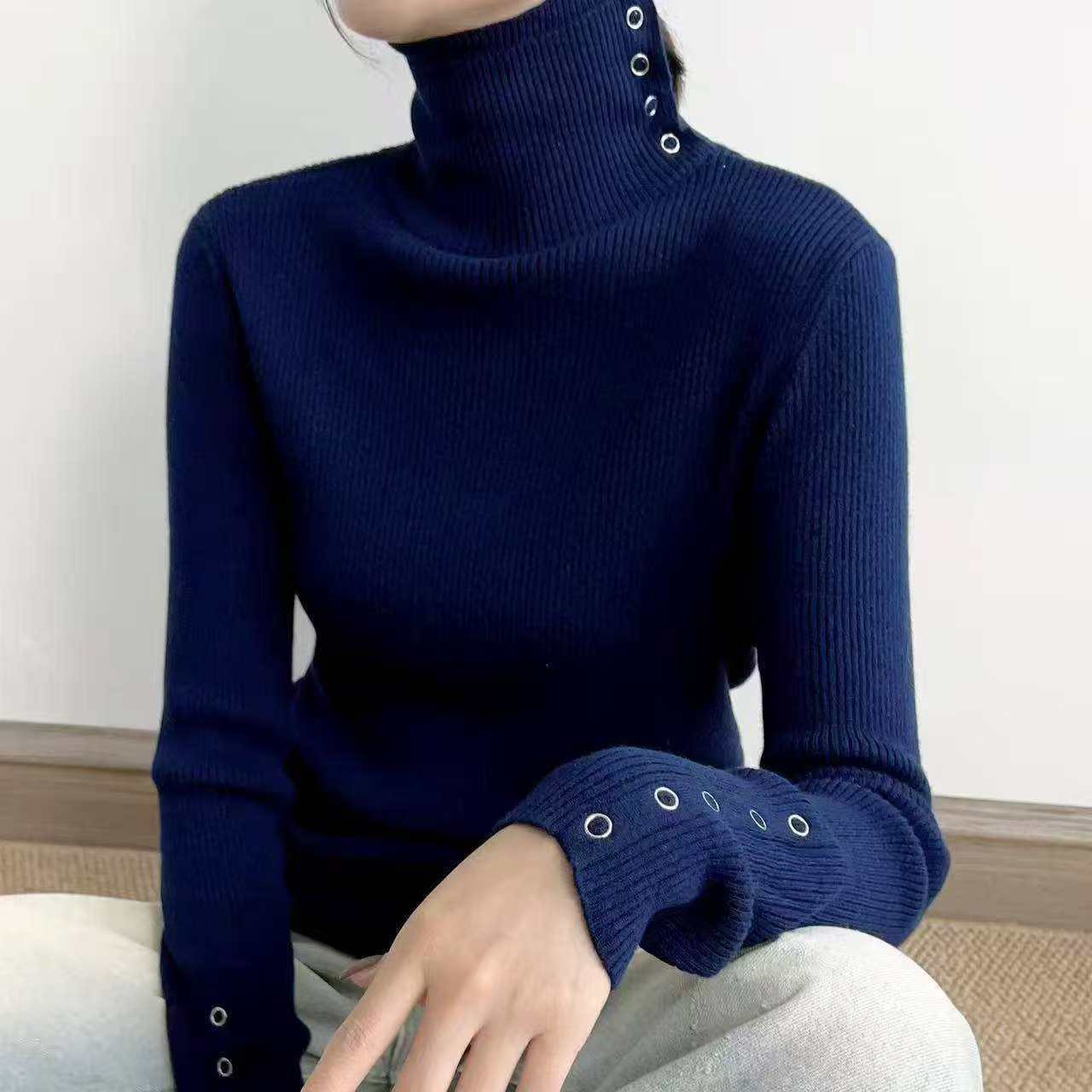濮院羊绒  秋冬新款女士高领羊绒衫时尚百搭