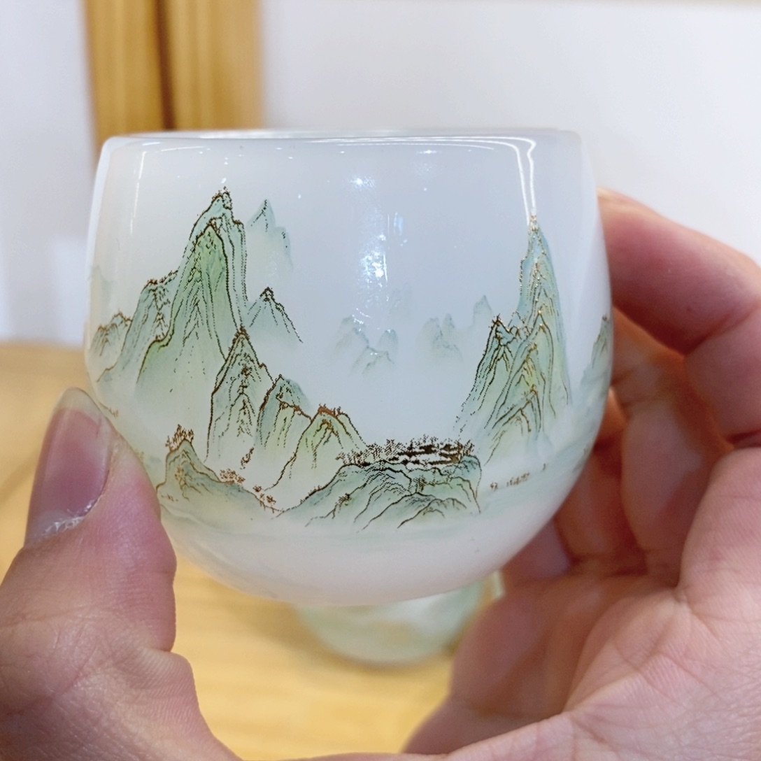 千里江山琉璃主人杯