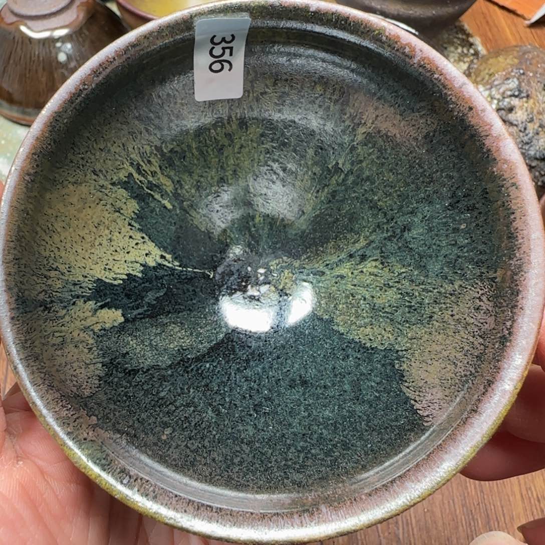 柴烧建盏茶盏茶杯356