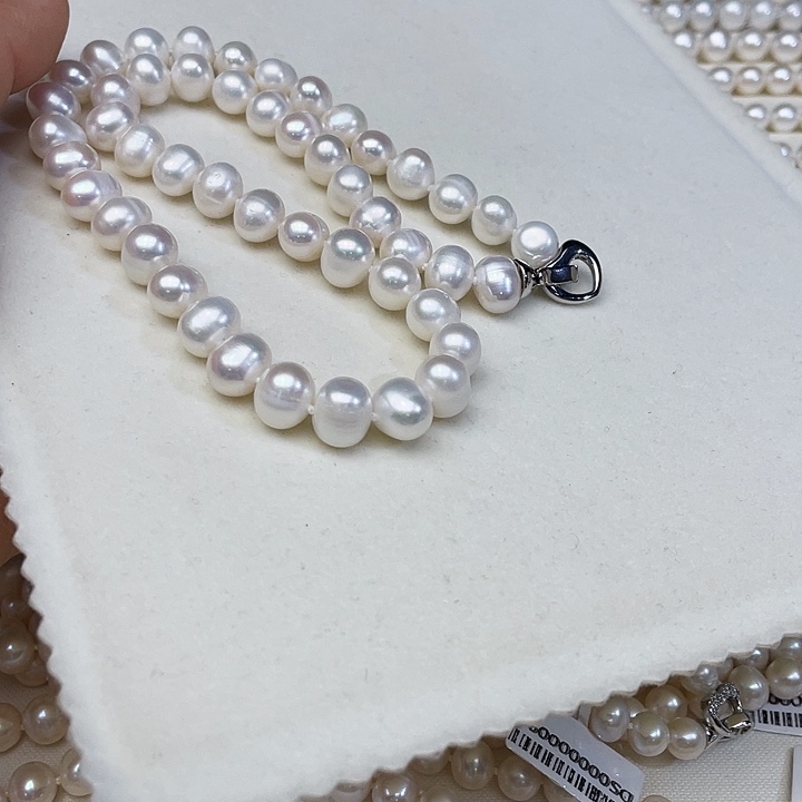 淡水珍珠颈饰未镶嵌卡9➕极光白炫彩