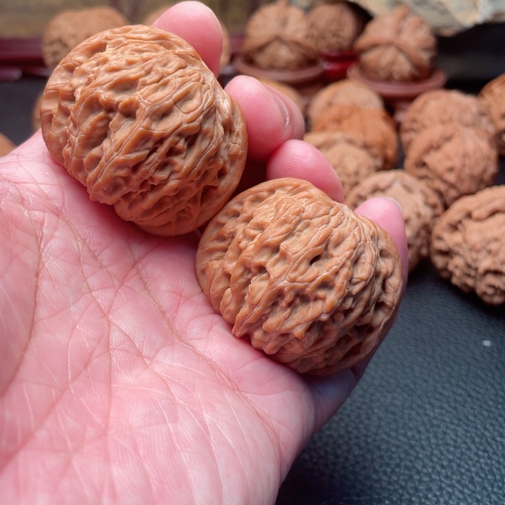 文玩核桃把件43全品山地磨盘蝴蝶磨