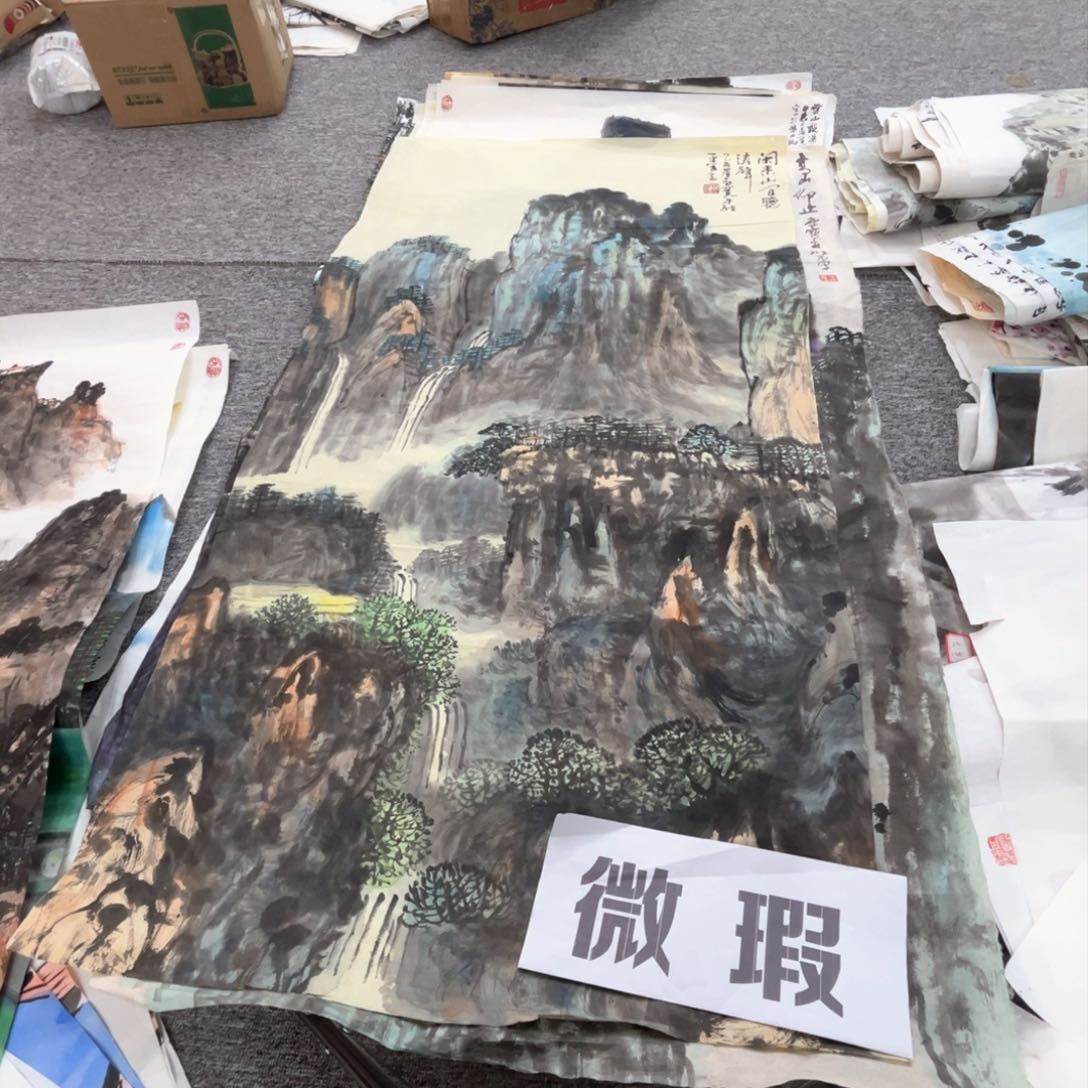 国画牛维平老师四尺绘画作品微瑕介意慎拍