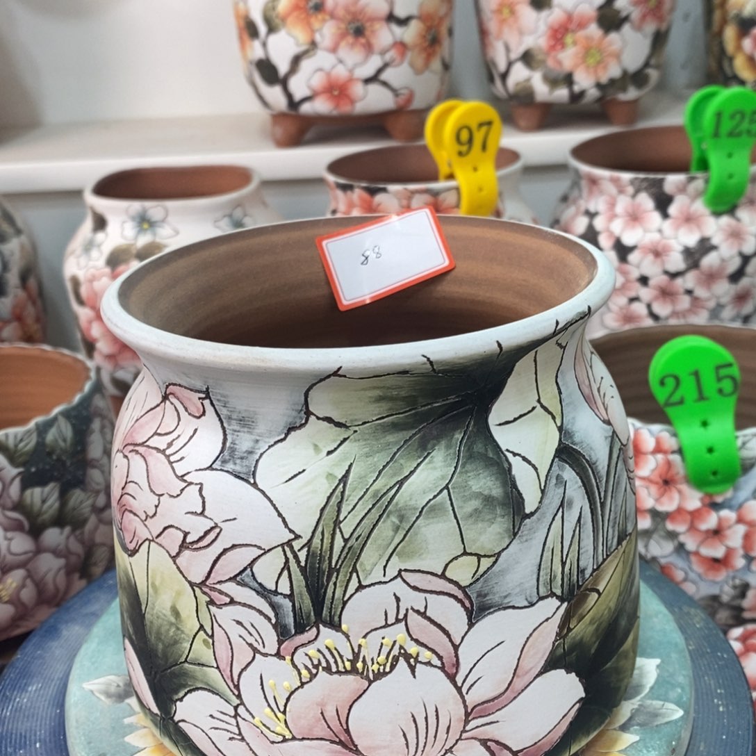 紫砂花盆水晶花盆83