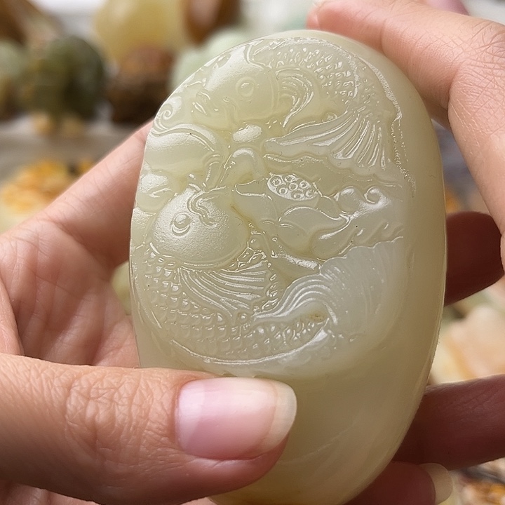 石材古青石不退换鱼