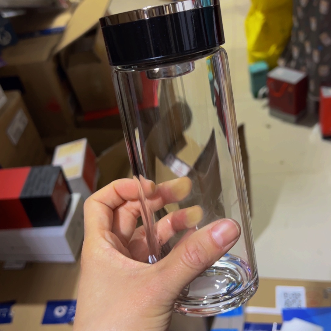 1200希单层烫手玻璃杯410ji