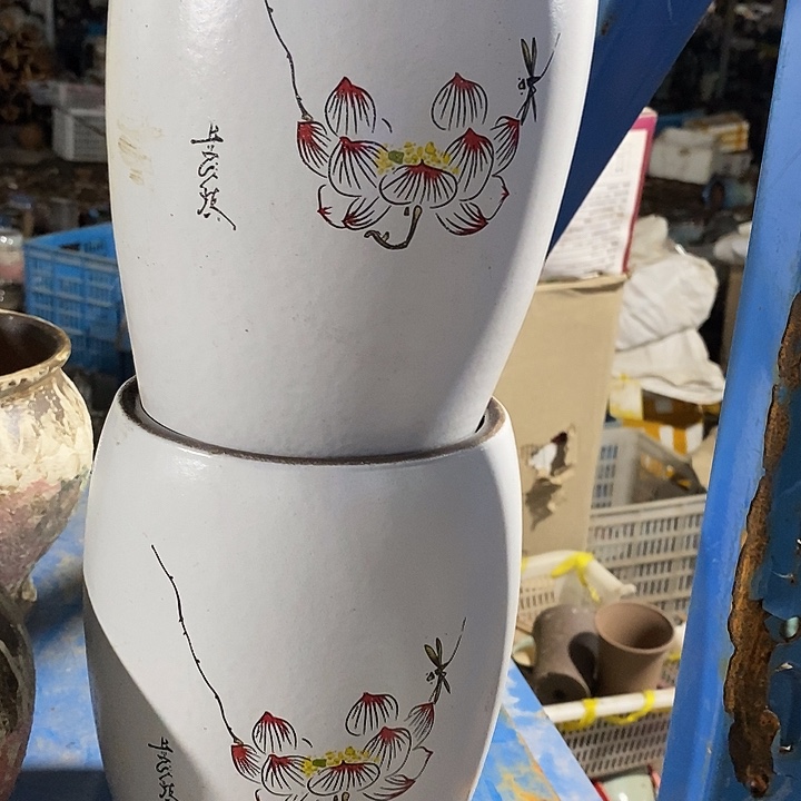 紫砂花盆口径 15高度23