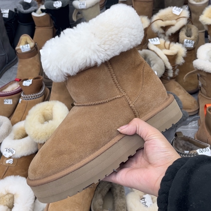 栗色厚底平口37码