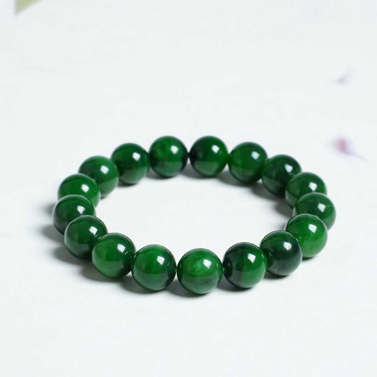 【木子和田玉】天然和田玉碧玉卡12手串拍一发一多样性发货