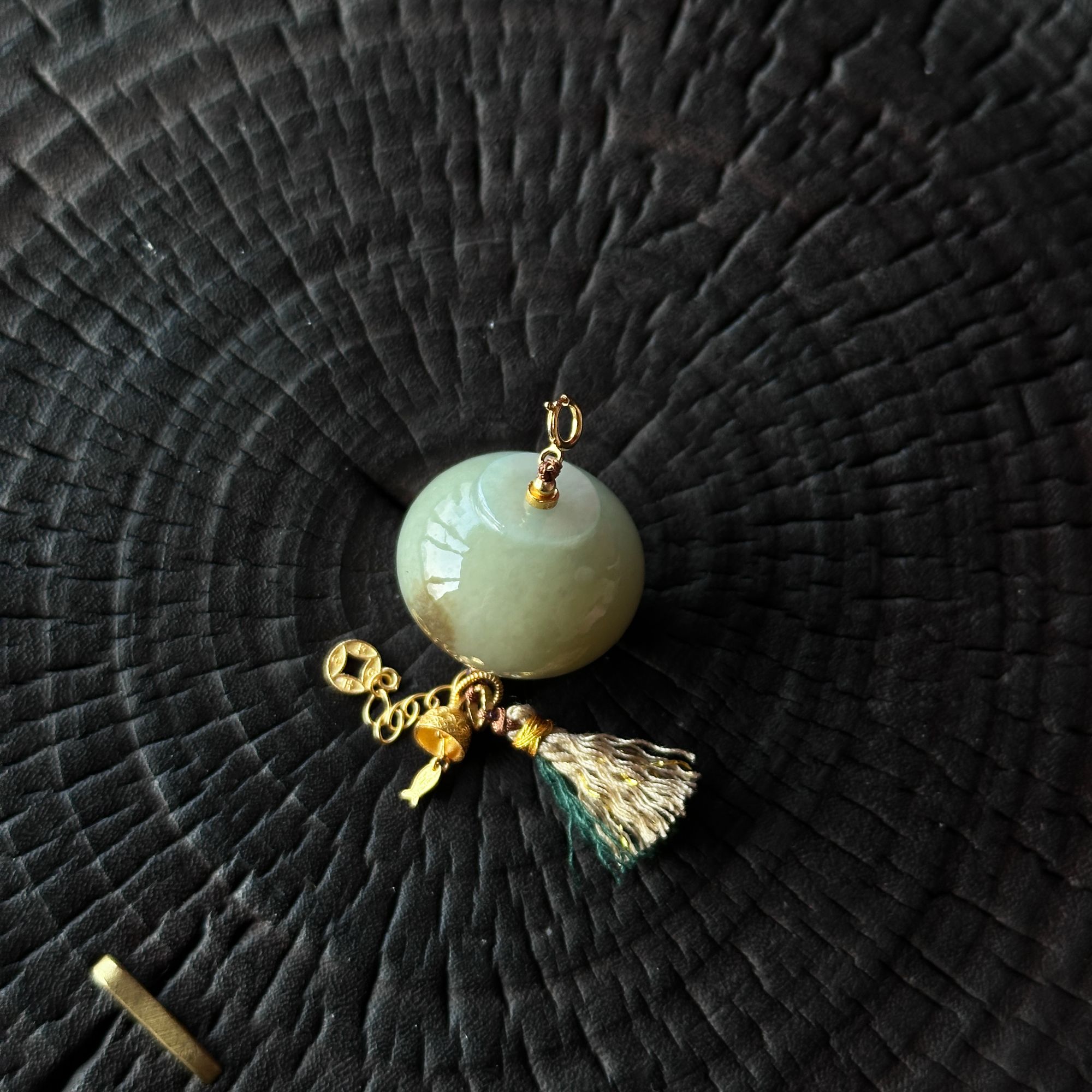 W25119667丨怦然·坨坨分规格4号和田玉吊坠  925银镀金多样发其一