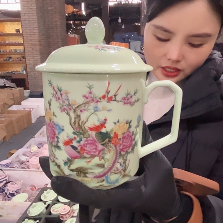 其他瓷景德镇高温瓷办公杯