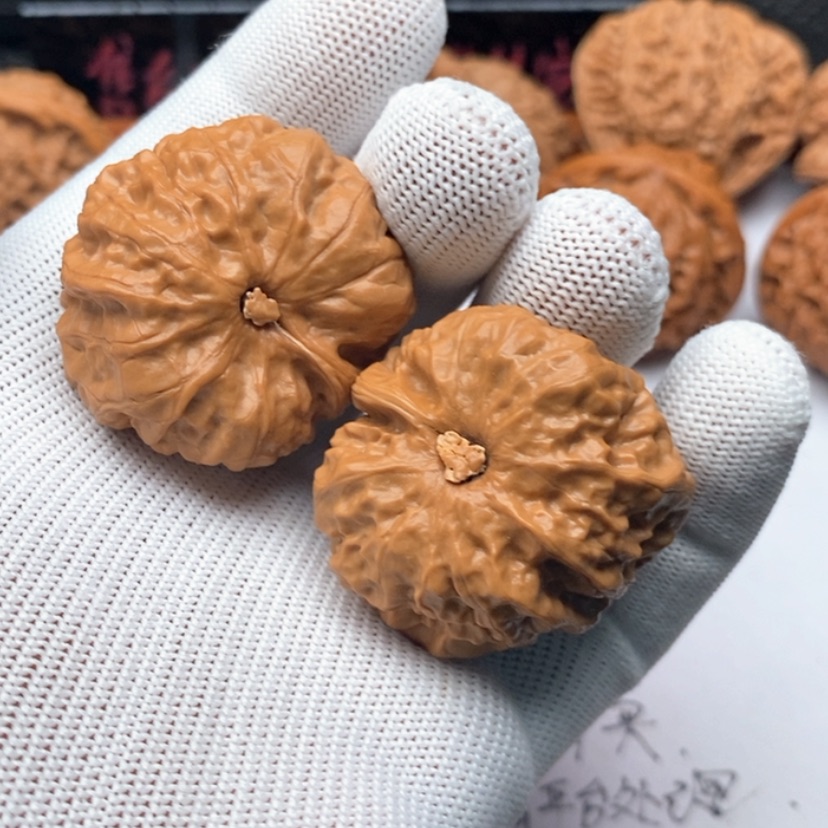 【闪购商品】把件文玩核桃3一帆风顺